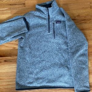 Gray Patagonia Better Sweater Quarter Zip
